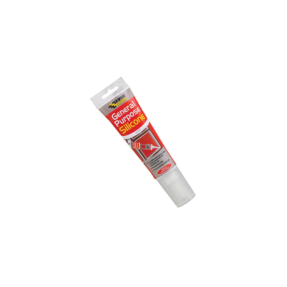Everbuild General Purpose Easi Squeeze Silicone Sealant Clear 80ml