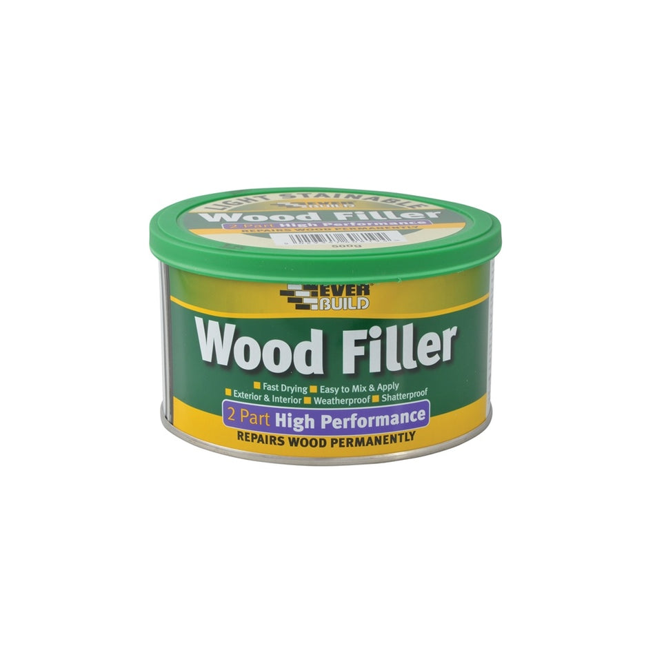 Everbuild High Performance Wood Filler Light 500g