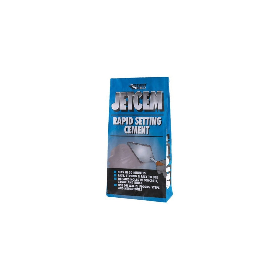 Everbuild Jetcem Rapid Set Cement 3kg (4 x 3kg Packs)