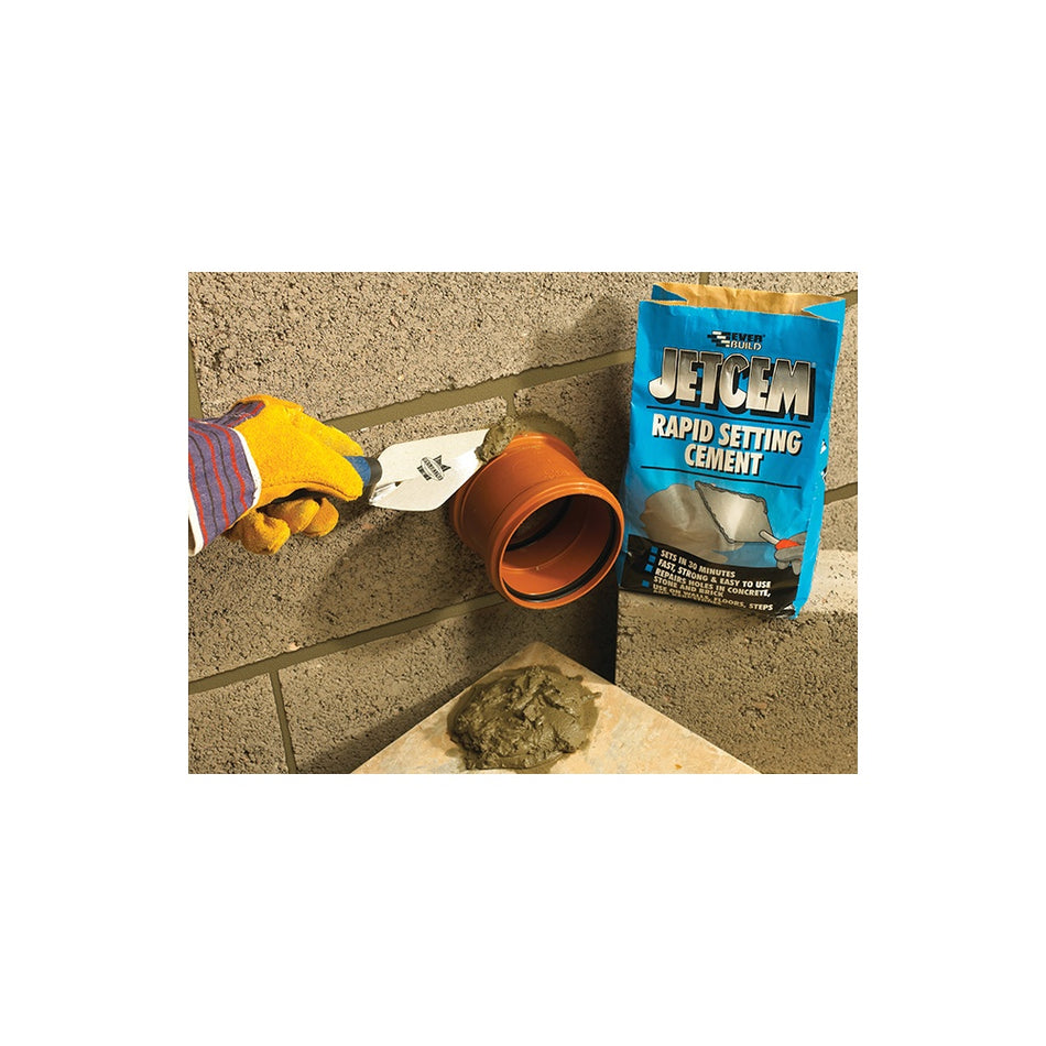 Everbuild Jetcem Rapid Set Cement 6kg (Single 6kg Pack)