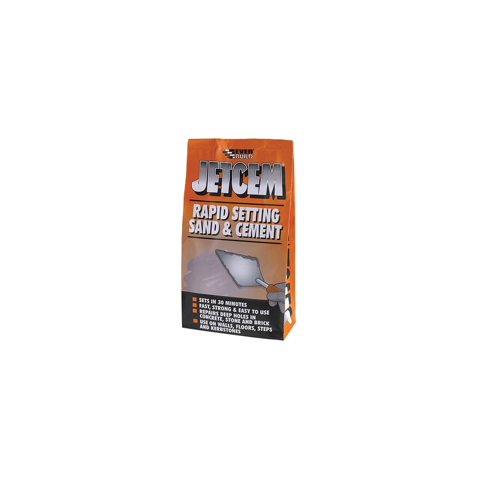Everbuild Jetcem Premix Sand & Cement 6kg (Single 6kg Pack)