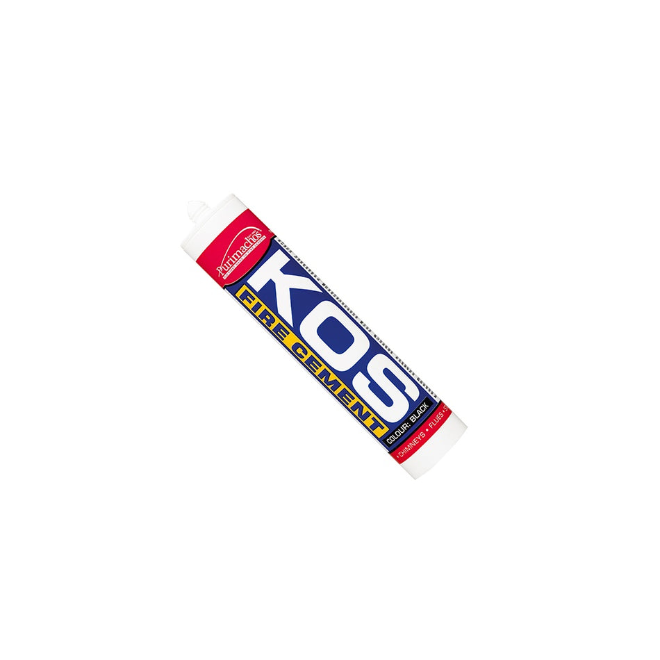 Everbuild KOS Fire Cement Black Cartridge C3