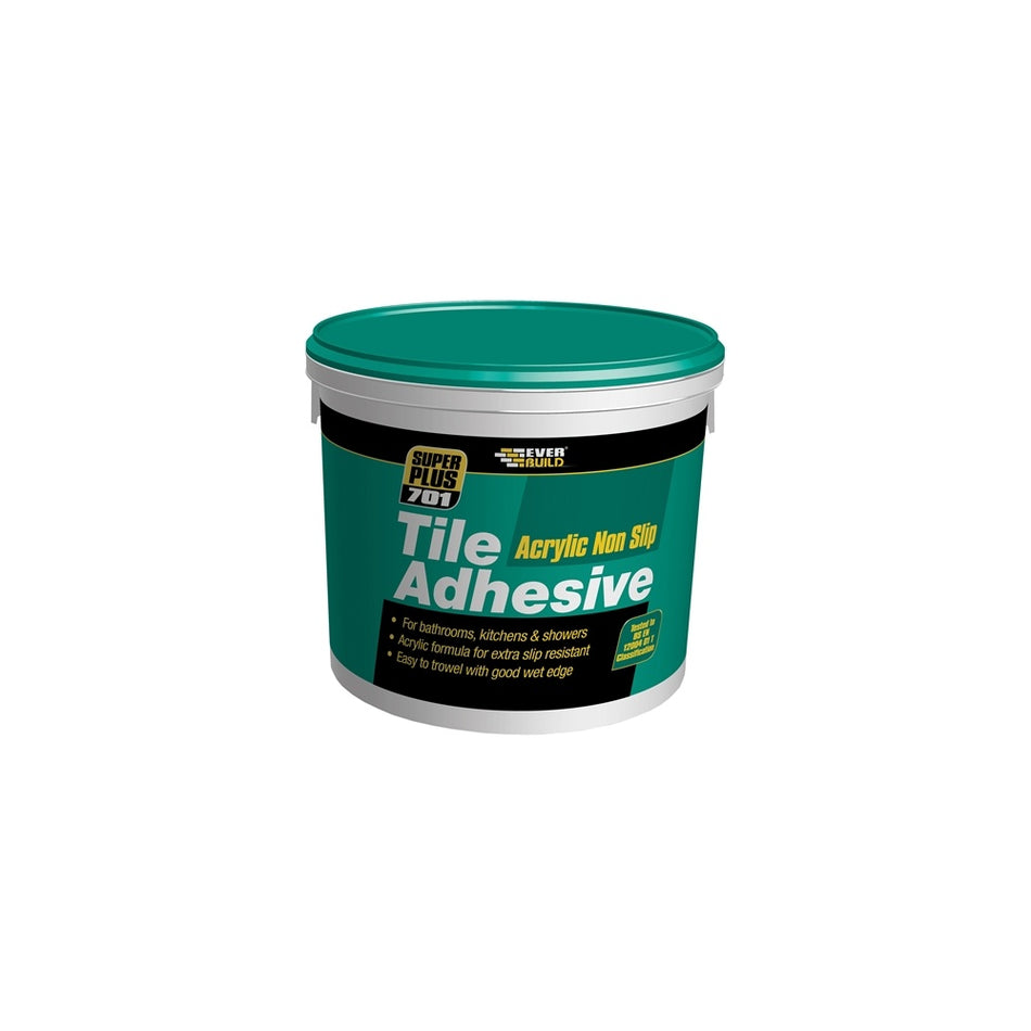 Everbuild Non Slip Tile Adhesive 10 Litre 16kg
