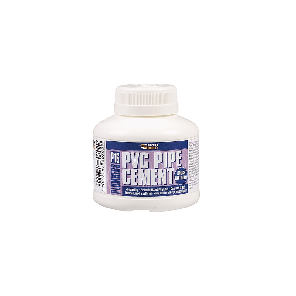 Everbuild P16 Plumbers PVC Pipe Cement