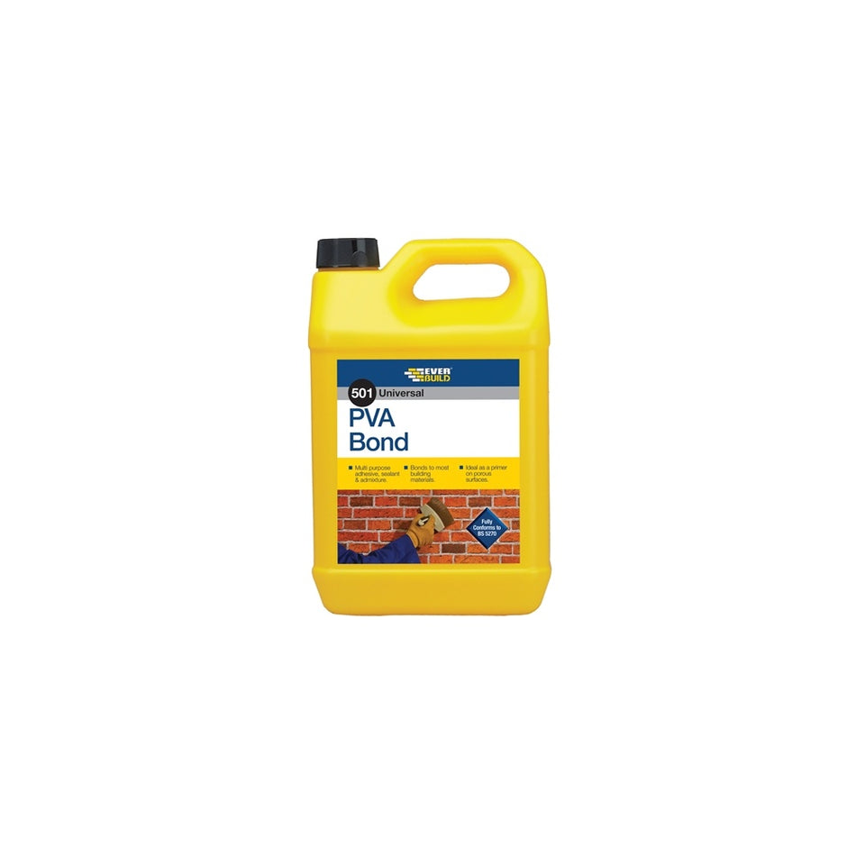 Everbuild Universal PVA Bond 501 5 Litre