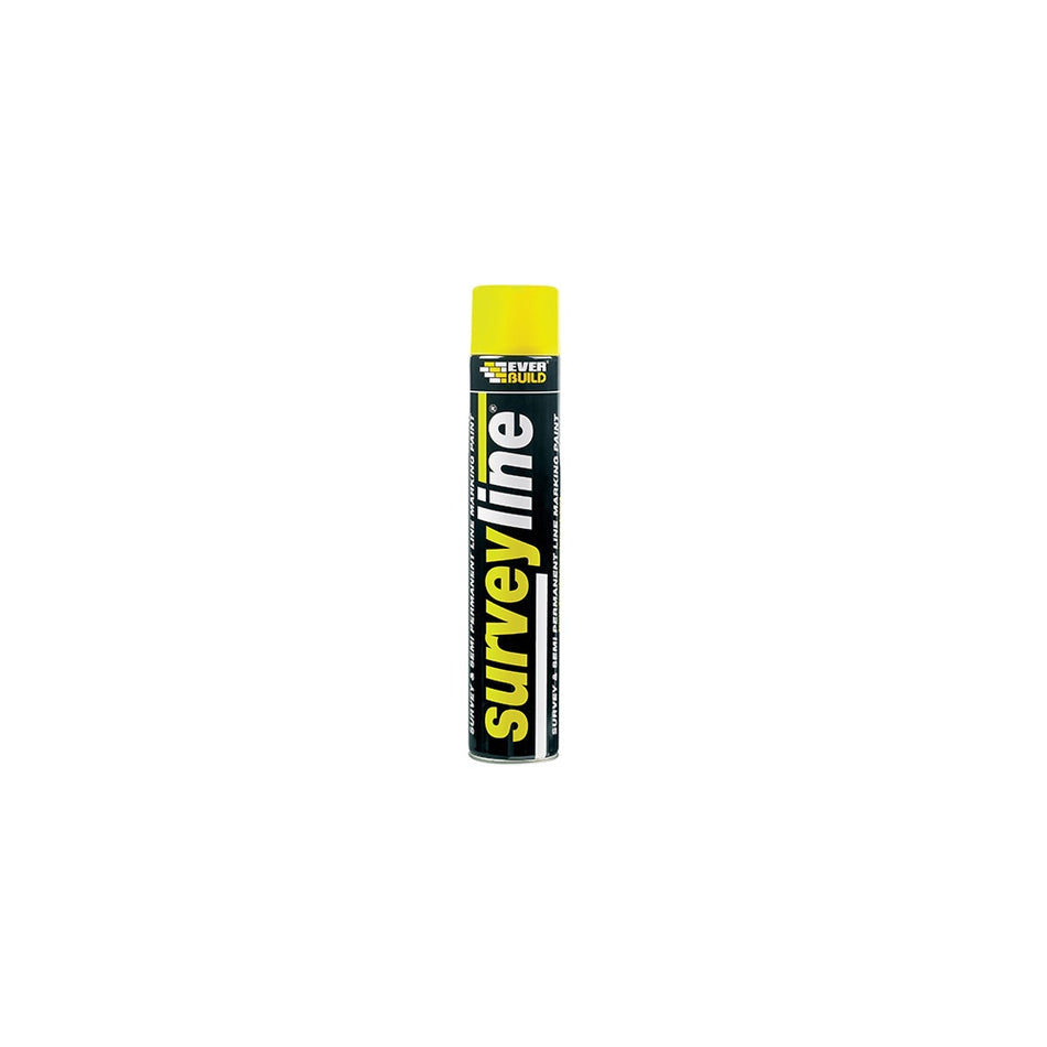 Everbuild Surveyline Marker Spray Yellow 700ml