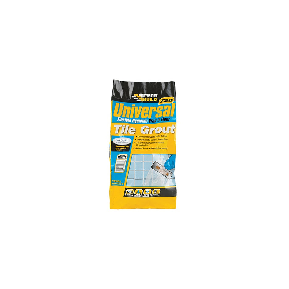 Everbuild Universal Flexible Grout Ivory 5kg