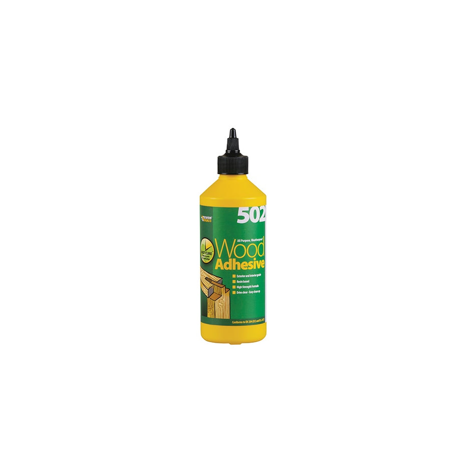 Everbuild 502 All Purpose Weatherproof Wood Adhesive 500ml