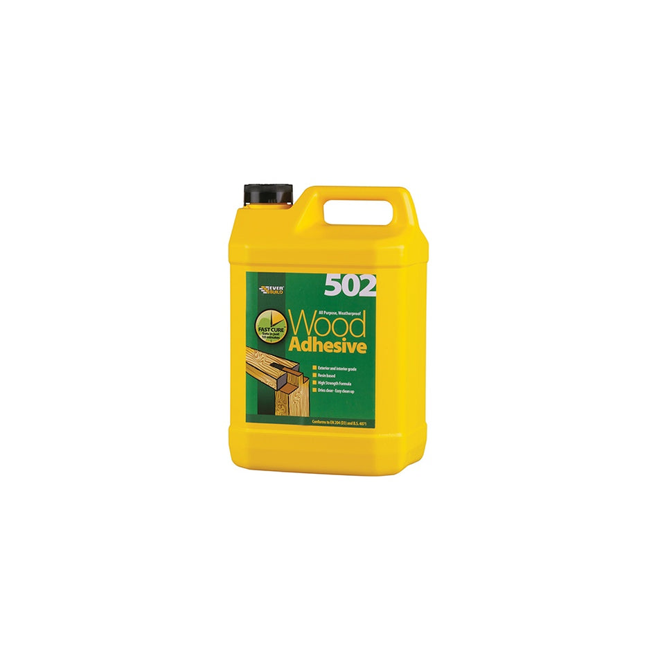 Everbuild 502 All Purpose Weatherproof Wood Adhesive 5 Litre