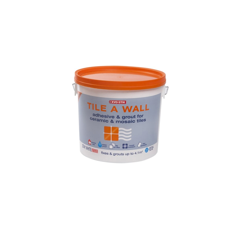 Evo-Stik Tile A Wall Adhesive & Grout for Ceramic & Mosaic Tiles 2.5 Litre