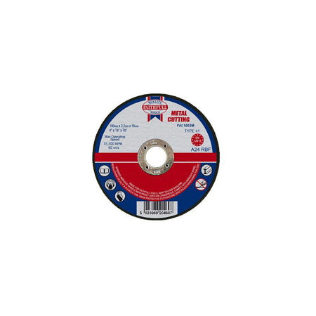Faithfull Cut Off Disc for Metal 100 x 3.2 x 16mm