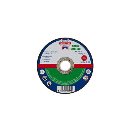 Faithfull Cut Off Disc for Stone 125 x 3.2 x 22mm