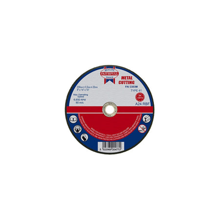 Faithfull Cut Off Disc for Metal 230 x 3.2 x 22mm