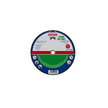 Faithfull Cut Off Disc for Stone 300 x 3.5 x 22mm