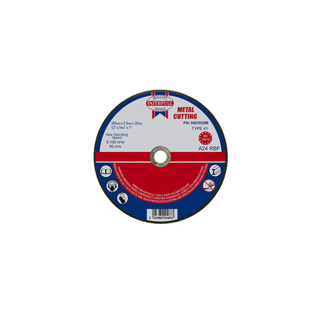 Faithfull Cut Off Disc for Metal 300 x 3.5 x 25mm