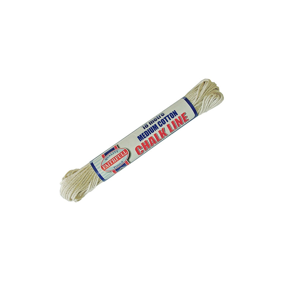 Faithfull 303 Medium Cotton Chalk Line 18m (Box of 12)