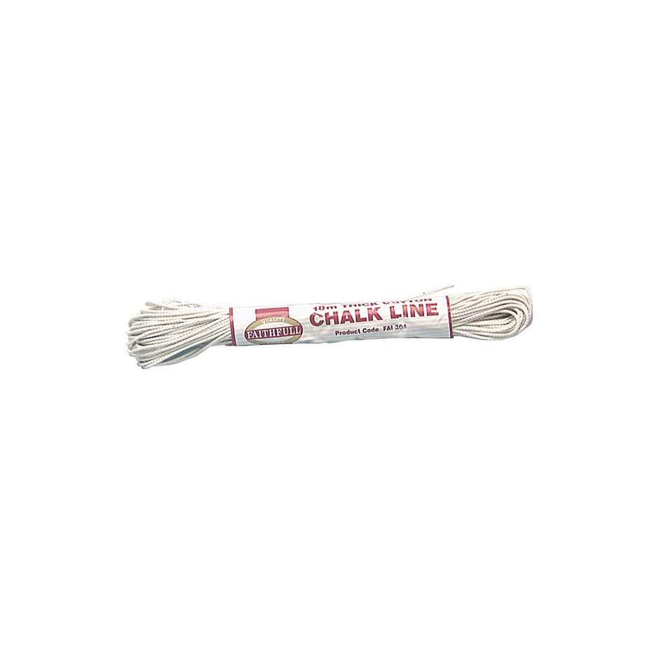 Faithfull 304 Thick Cotton Chalk Line 18m (Box of 12)