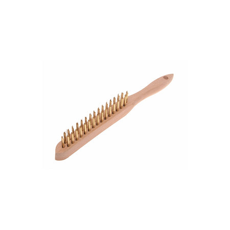 Faithfull 680/B2 Brass Wire Scratch Brush - 2 Row