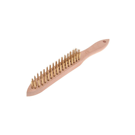 Faithfull 680/B3 Brass Wire Scratch Brush - 3 Row