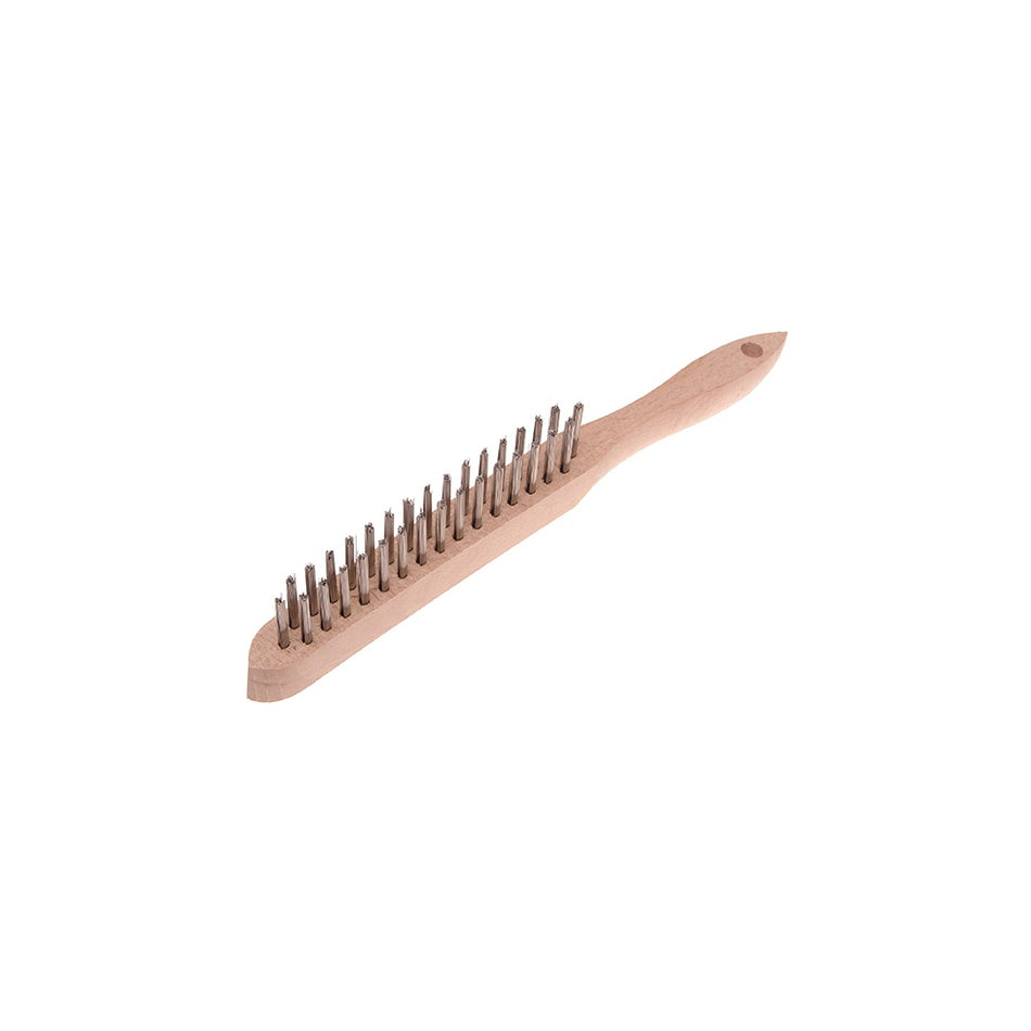 Faithfull 680/S2 Heavy-Duty Stainless Steel Scratch Brush - 2 Row