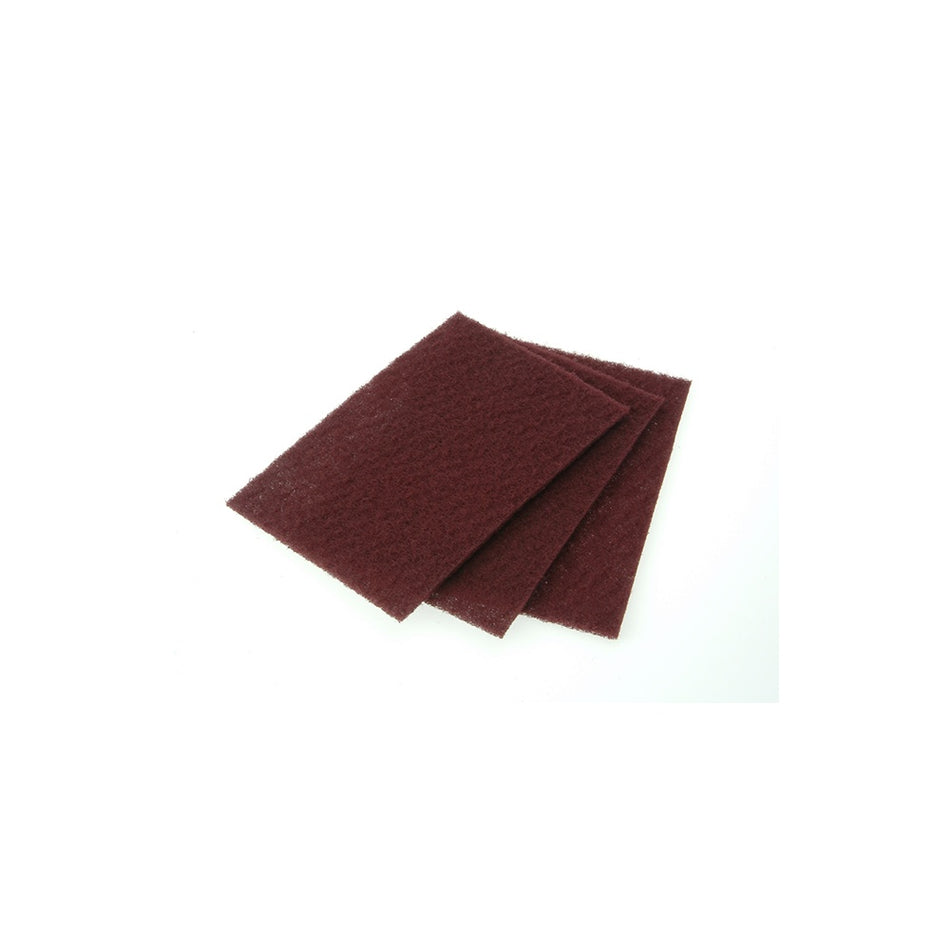 Faithfull Hand Pad Maroon Very Fine 230 x 150mm (10)