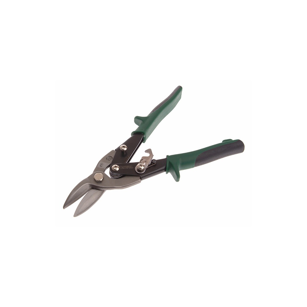 Faithfull Green Compound Aviation Snips Right Cut 250mm