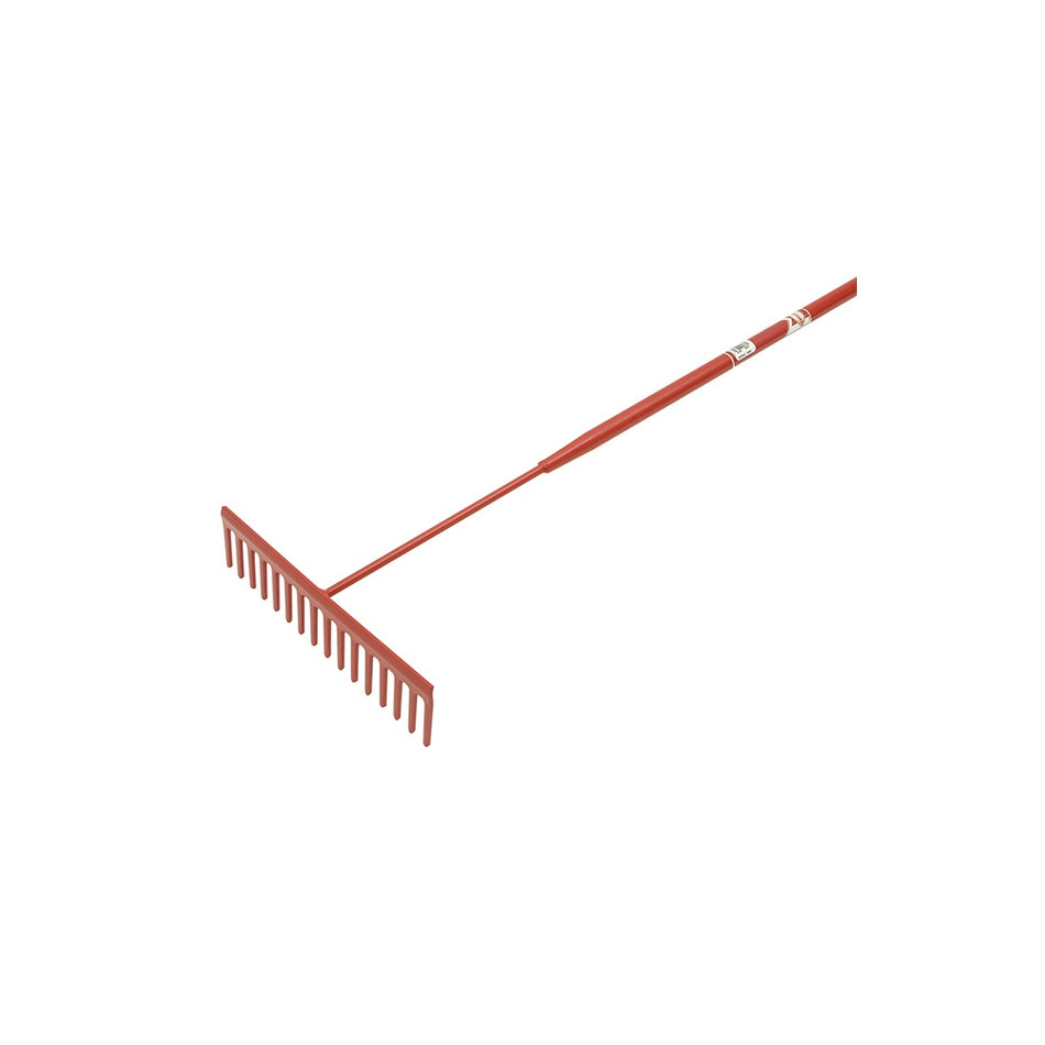 Faithfull 16 Flat Teeth Asphalt Rake - Tubular Shaft