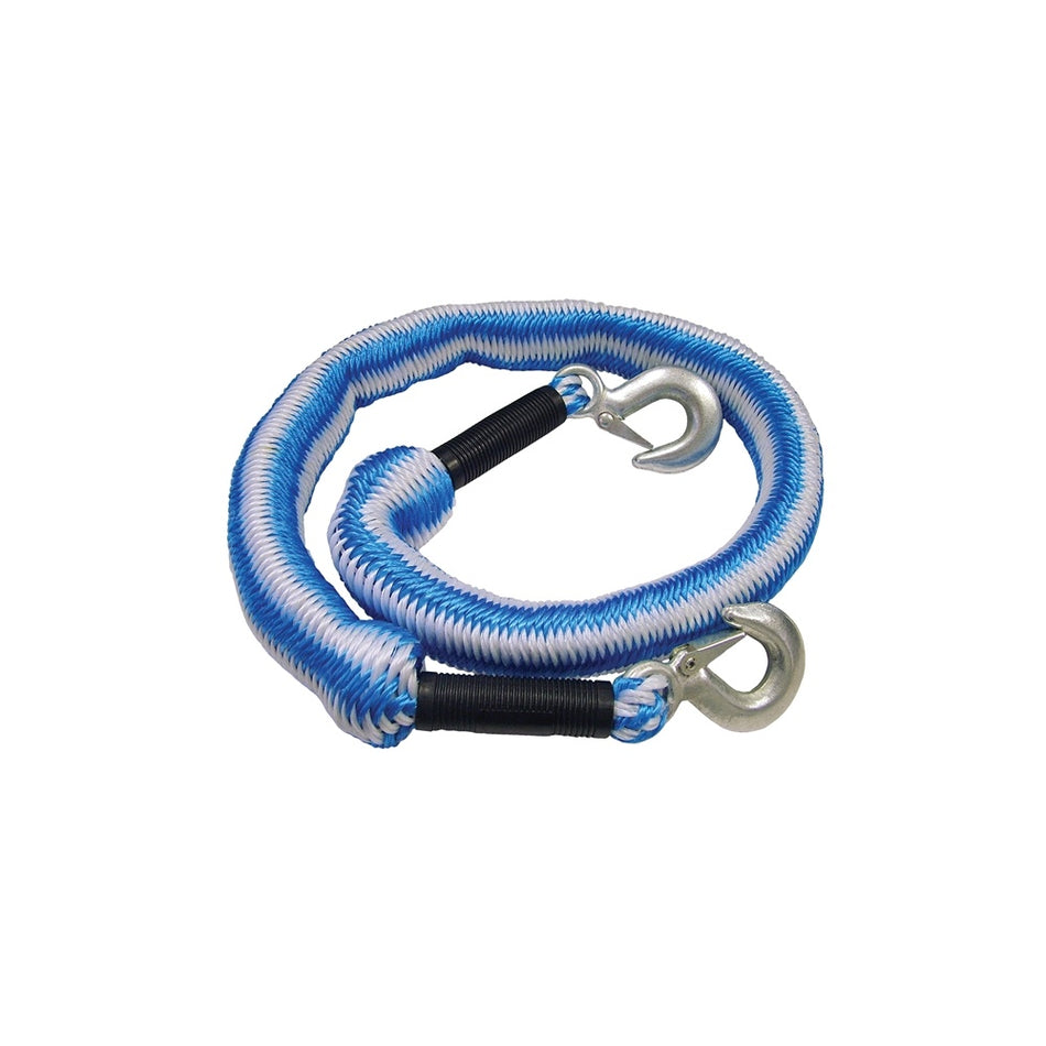 Faithfull Tow Rope Expanding 4m Metal Hooks 3 Ton
