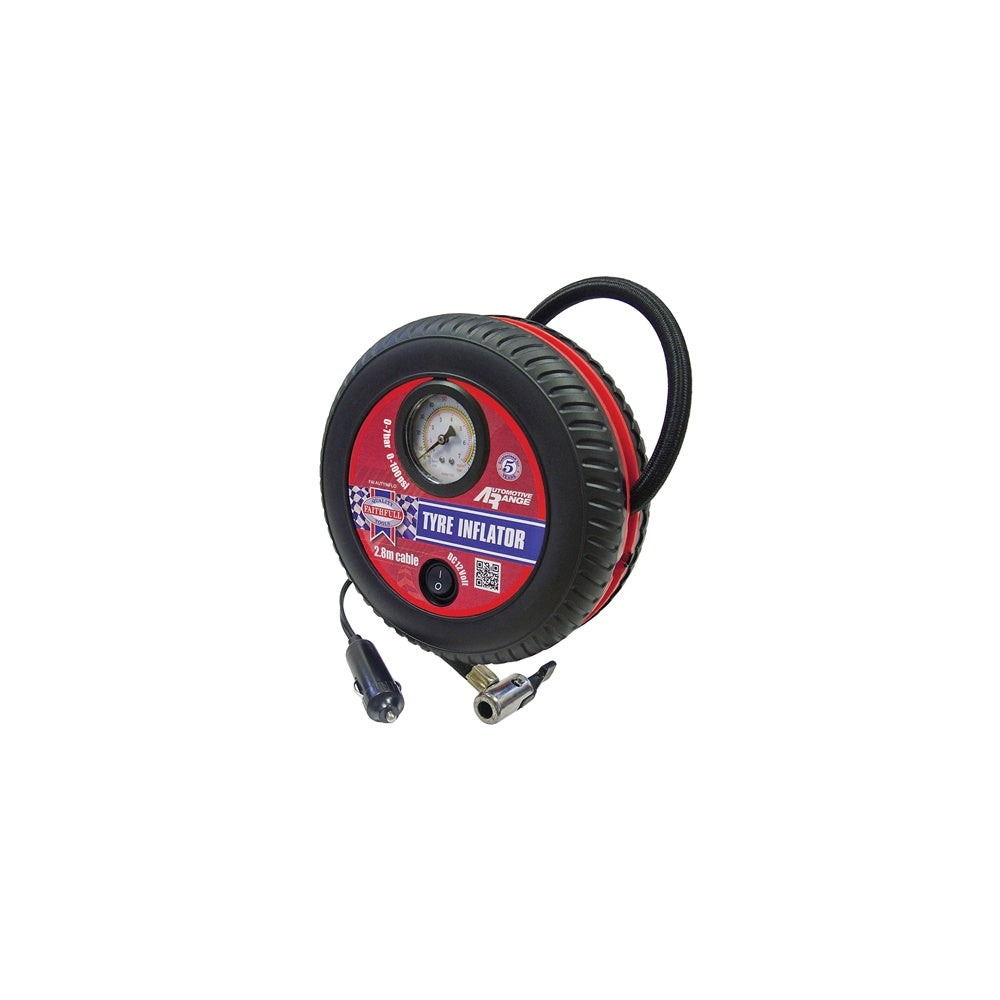 Faithfull Tyre Inflator 12v Low Volume