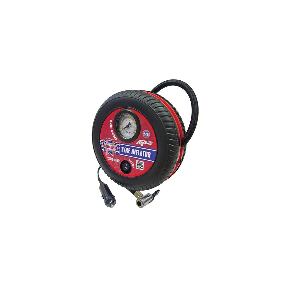 Faithfull Tyre Inflator 12v Low Volume