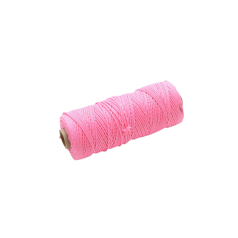 Faithfull Hi Vis Nylon Brick Line 105m - Pink