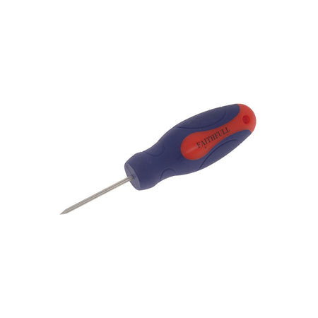 Faithfull Bradawl Round Chisel Point Soft Grip Handle
