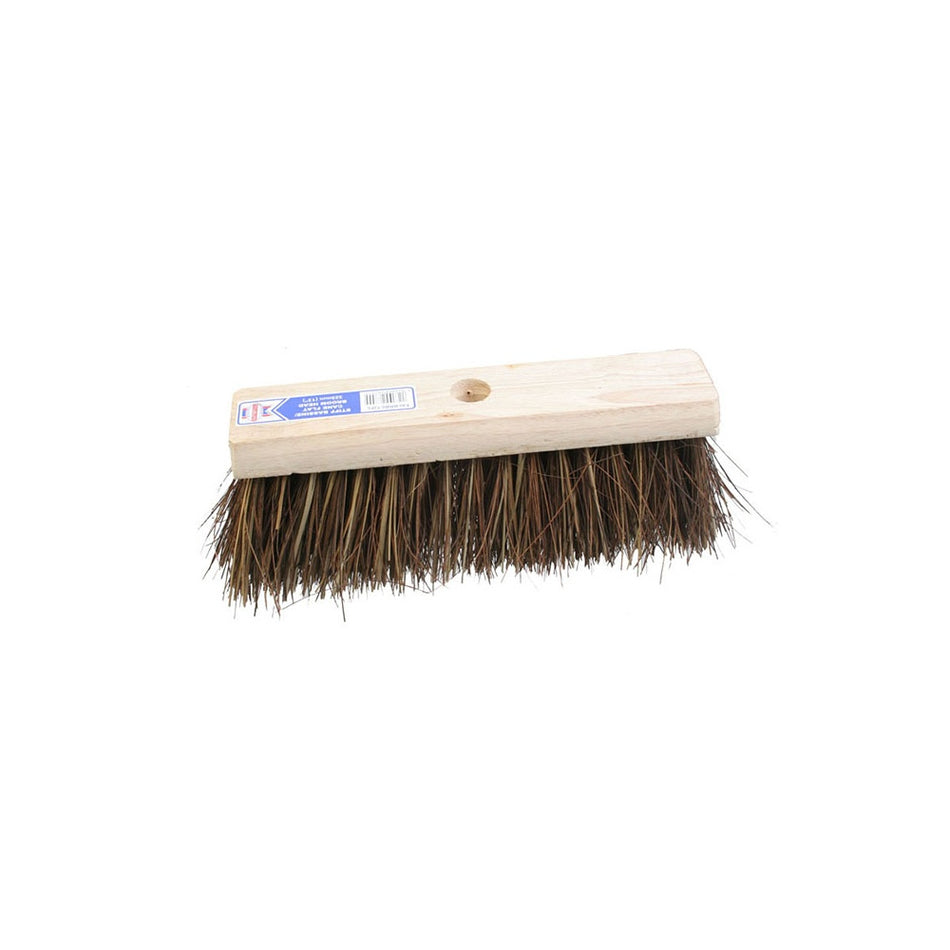 Faithfull Flat Broom Stiff Bassine / Cane 325mm (13in)