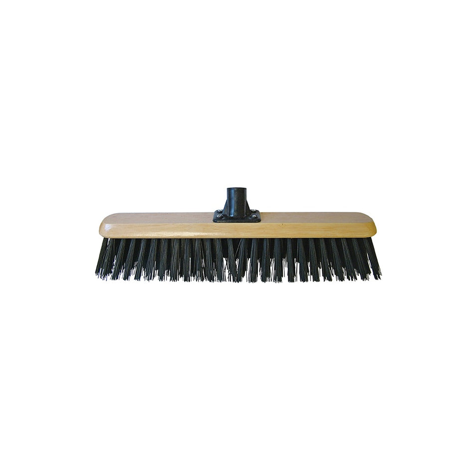 Faithfull Platform Broom Head Black PVC 45cm (18in) Threaded Socket