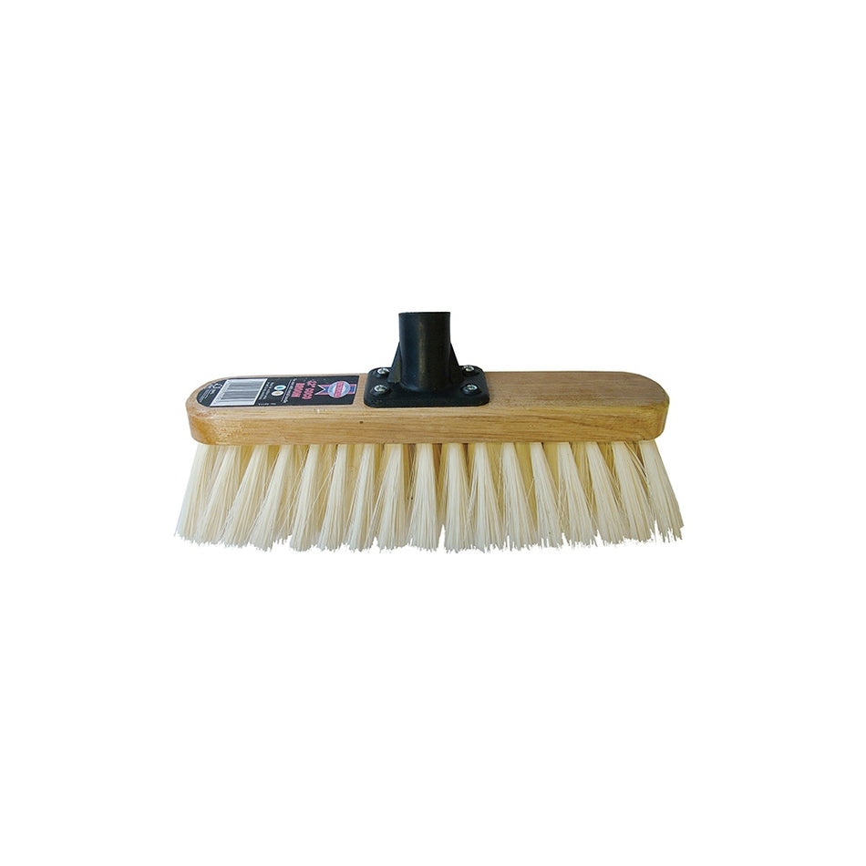 Faithfull Broom Head Soft Cream PVC Bristle 300mm (12in) Threaded Socket
