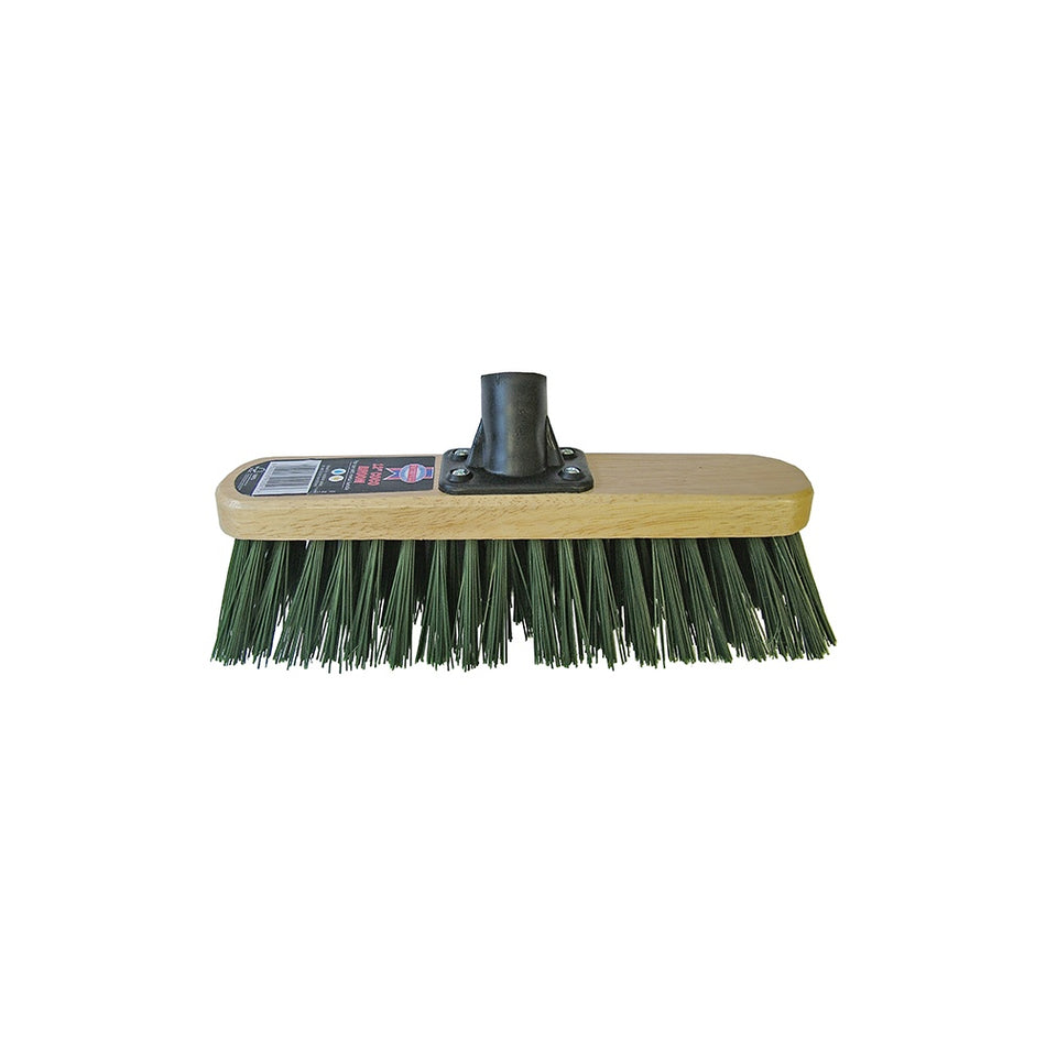 Faithfull Broom Head Stiff Green 300mm (12in) Threaded Socket