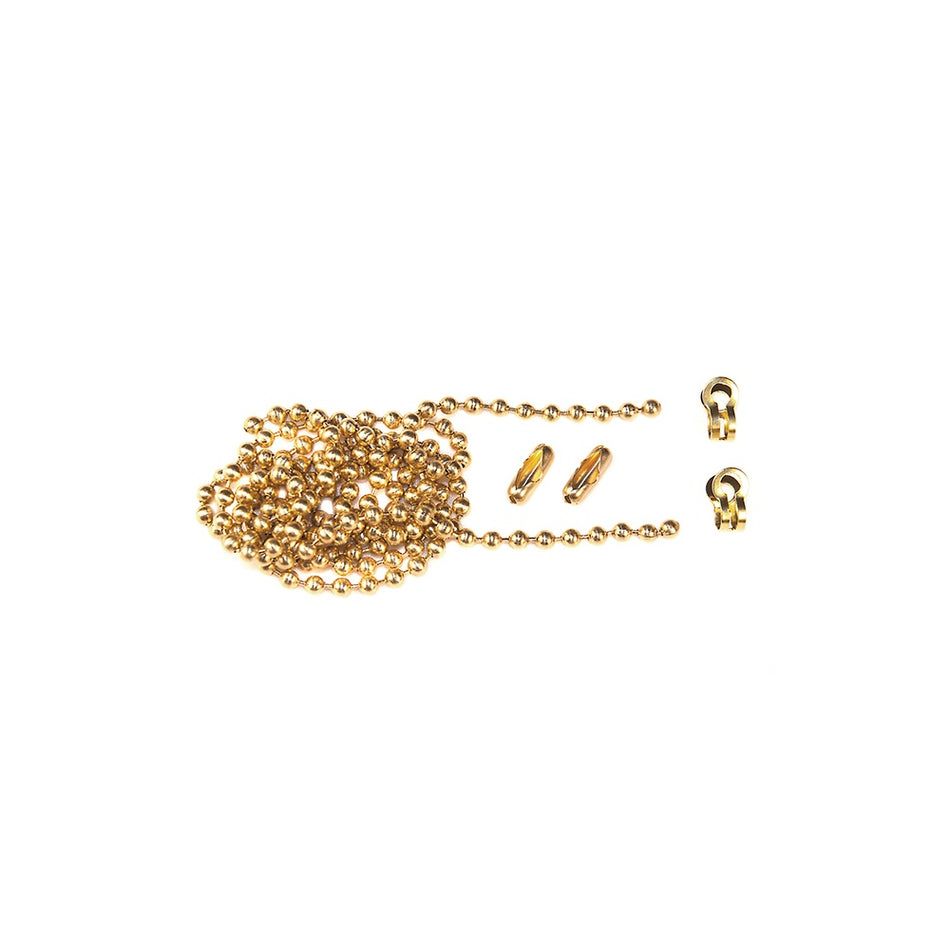 Faithfull Brass Ball Chain Kit 1m Polished Brass