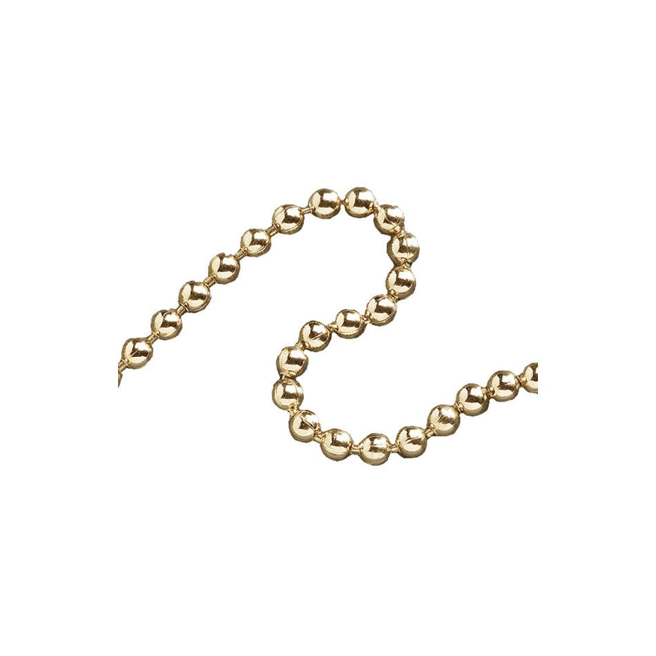 Faithfull Ball Chain Polished Brass 3.2mm x 10m