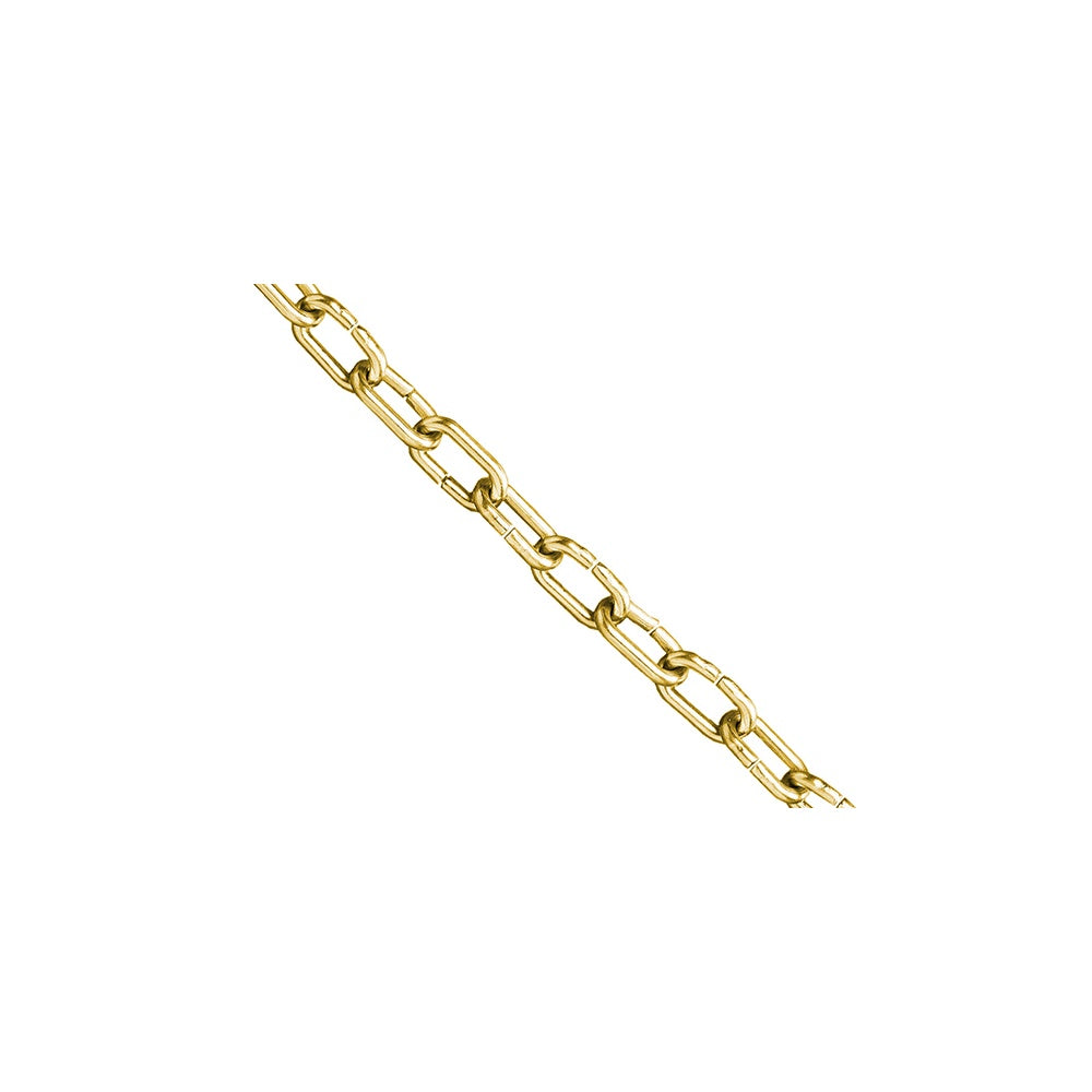 Faithfull Clock Chain Polished Brass 1.6mm x 10m