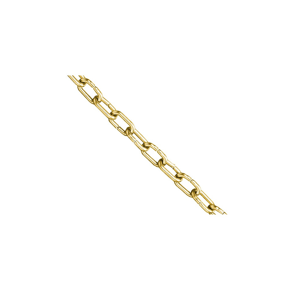 Faithfull Clock Chain Polished Brass 1.6mm x 10m