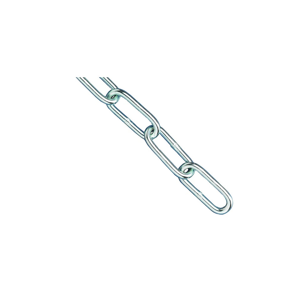 Faithfull Zinc Plated Chain 4.0mm x 2.5m - Max Load 120kg