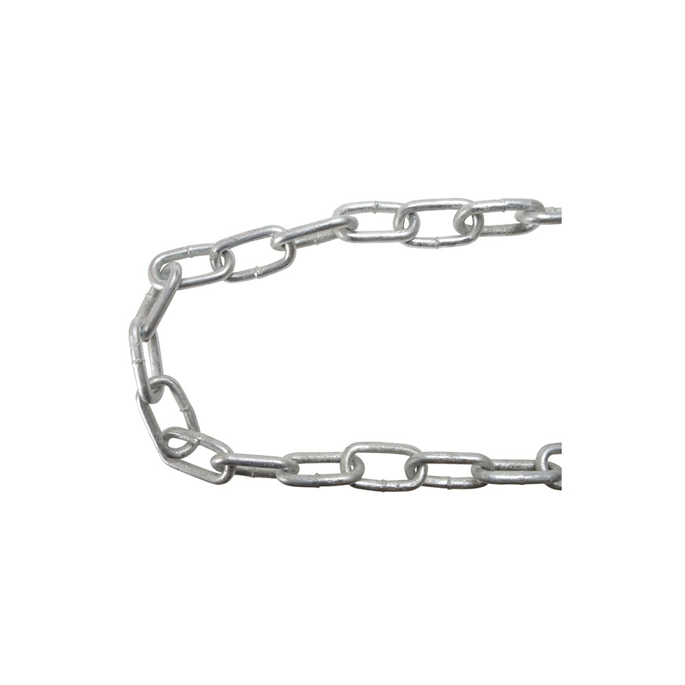 Faithfull Galvanised Chain Link 5 x 28mm x 25m Reel - Max Load 160kg