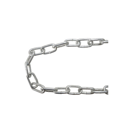 Faithfull Galvanised Chain Link 5 x 28mm x 25m Reel - Max Load 160kg