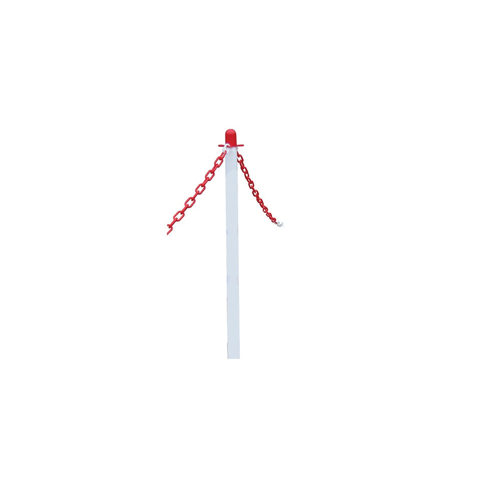 Faithfull Plastic Post for Chain - White