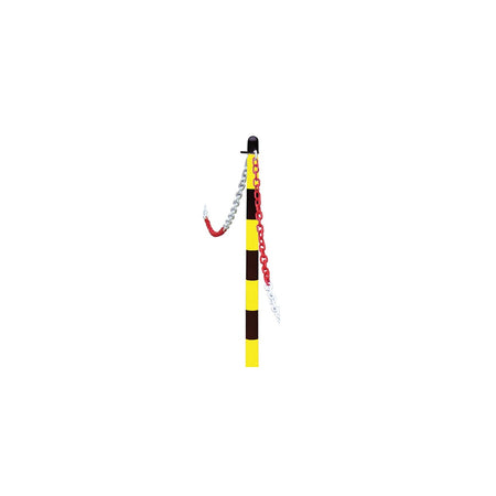 Faithfull Plastic Post for Chain - Yellow / Black