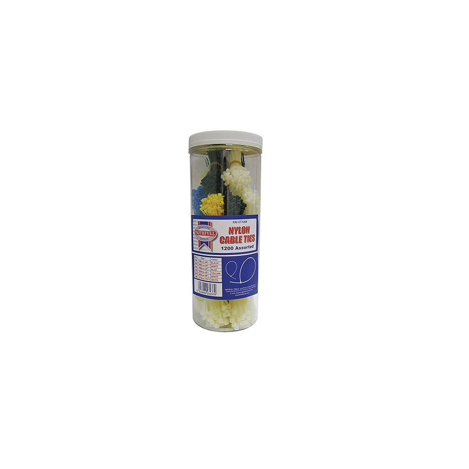 Faithfull Cable Ties - Barrel Pack of 1200