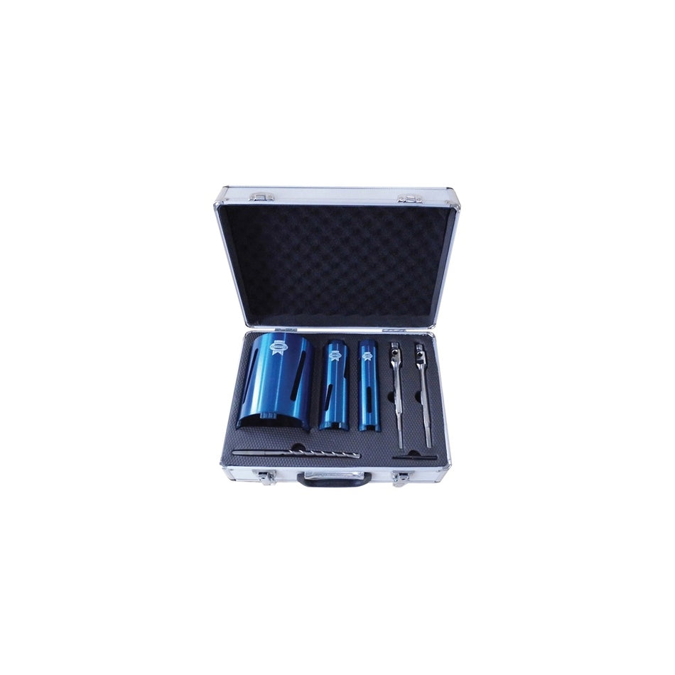 Faithfull Diamond Core Drill Kit & Case Set of 7