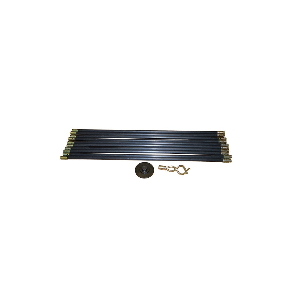 Faithfull Universal Drain Clean Set (10 x Rods,plunger,worm)