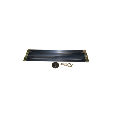 Faithfull Universal Drain Clean Set (10 x Rods,plunger,worm)