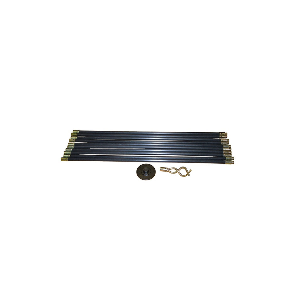 Faithfull Universal Drain Clean Set (10 x Rods,plunger,worm)
